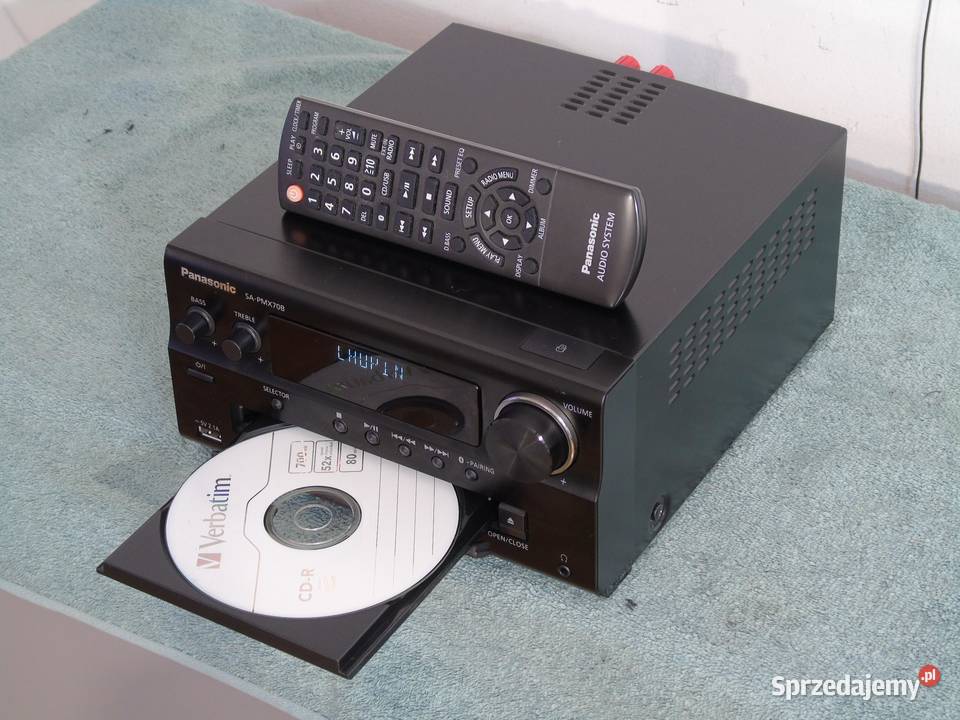 Amplituner Panasonic SAPMX70 pilot USB mp3 BT CD podkarpackie Jasło