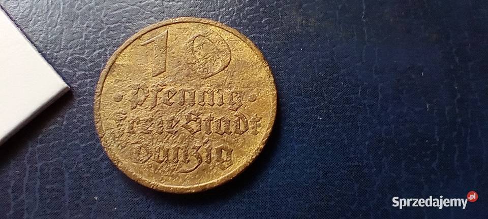 Stare monety 10 fenigów 1932 WMG Polska Lesko