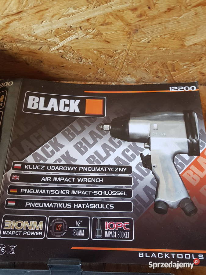 Pneumatyczny klucz udarowy 12 310 nm Black Głogowa