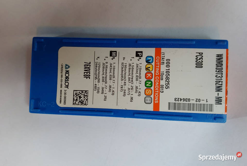 Płytki WNMX09T316ZNNMM PC5300 Kolroy Białystok sprzedam