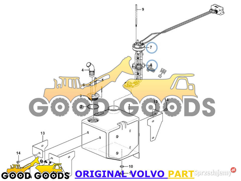 VOLVO CZUJNIK POZIOMU TEMPERATURY ADBLUE Władysławów sprzedam