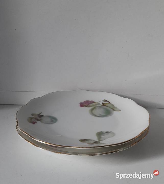 Talerze 2 Fabryka Porcelany Porslinsfabrik pomorskie Gdańsk