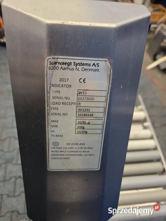 SCANVAEGT SV10 SV1231 Przemysłowa waga rolkowa Krotoszyn