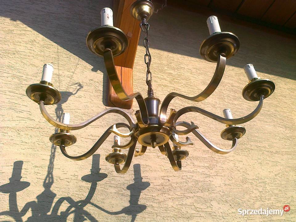 Żyrandol świeczkowy stylowy lampa sufitowa Garwolin