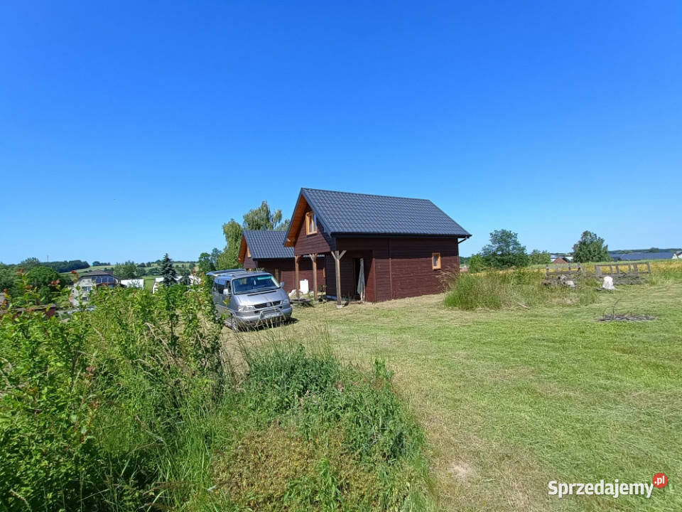 Działka z 2 domkami całorocznymi sprzedam