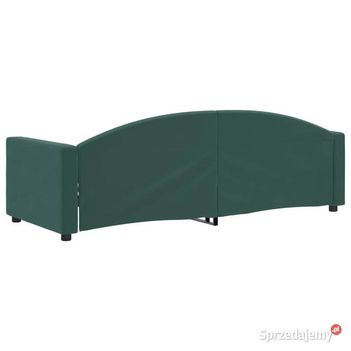 Sofa z funkcją spania ciemnozielona aksamitna Warszawa sprzedam