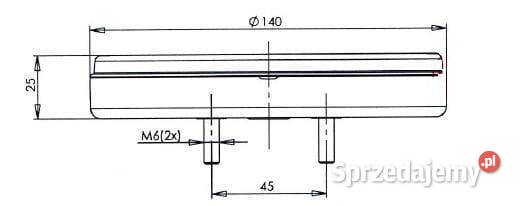Lampa tylna zespolona LED okrągła 140 mm 1224V Kamionna