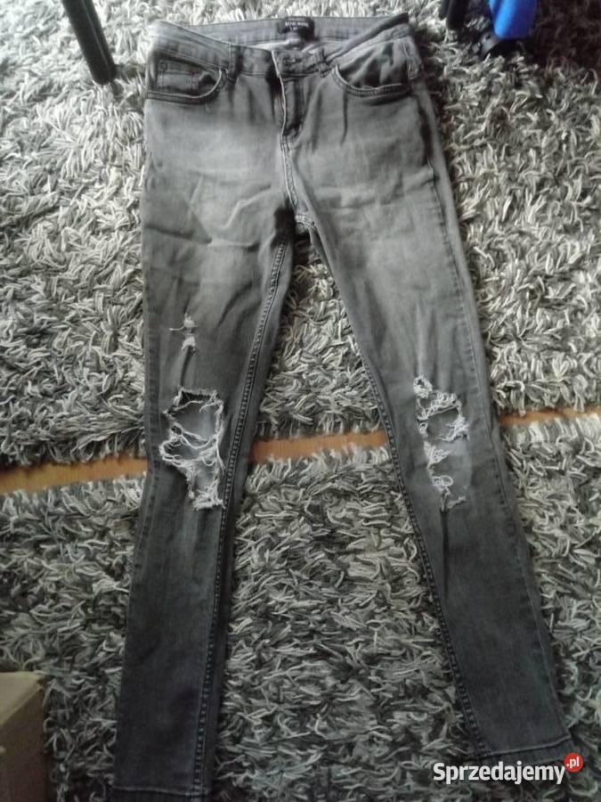 Jeansy rozciągliwe z dziurami małopolskie Chrzanów