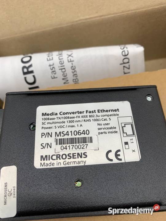 Microsens MS410640 100BaseFX100BaseTX Media