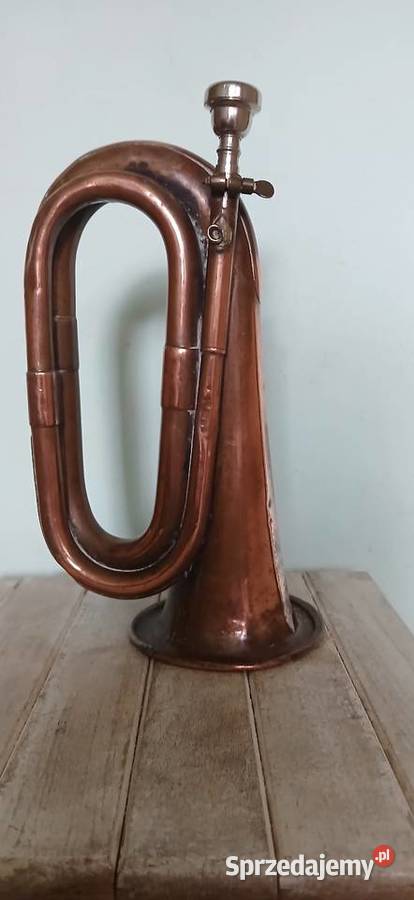 Stara trąbka sygnałowa blaszane Kraków