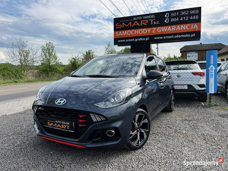 Hyundai i10 NLine Kamera Navi Pakiet Zimowy FULL wielofunkcyjna kierownica Samochody osobowe Rydułtowy sprzedam