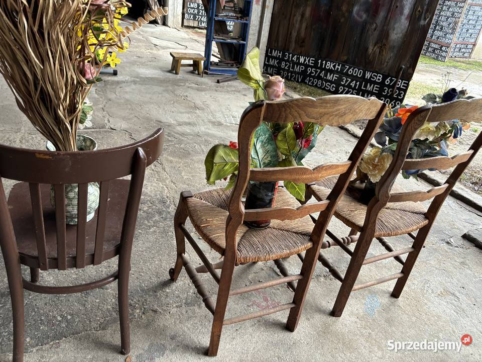 stare krzesła PRL gięte i inne vintage meble Meble Kosianka-Trojanówka sprzedam