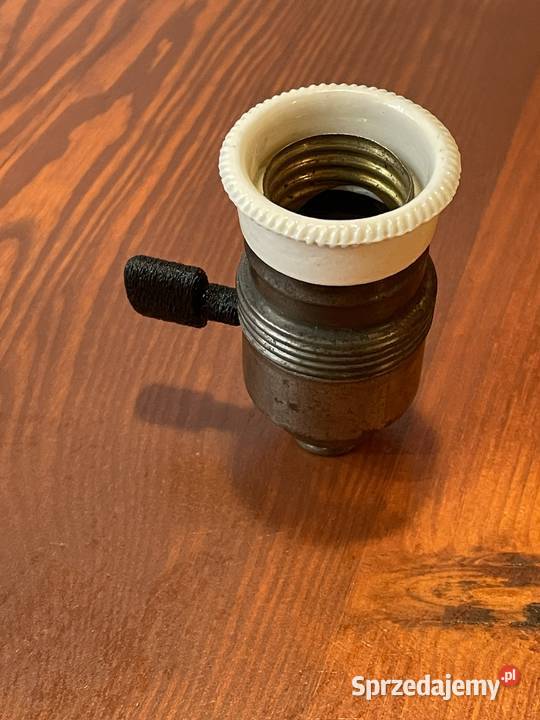 Stara oprawka stalowa z porcelanką i Antyki śląskie Chudów