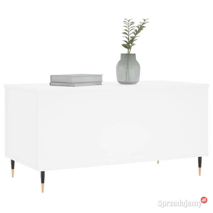 Stolik kawowy biały 90x445x45 materiał Warszawa