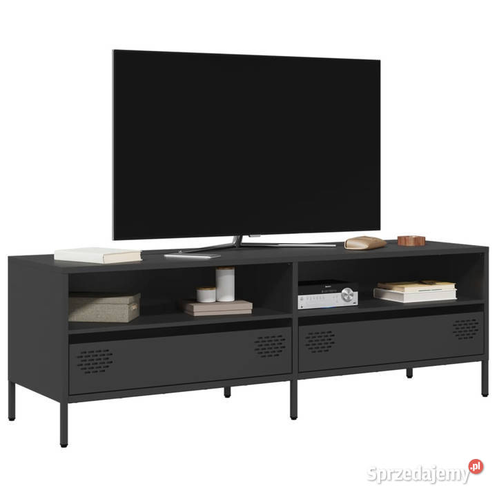 Szafka RTV czarna 135x39x435 stal walcowana na sprzedam
