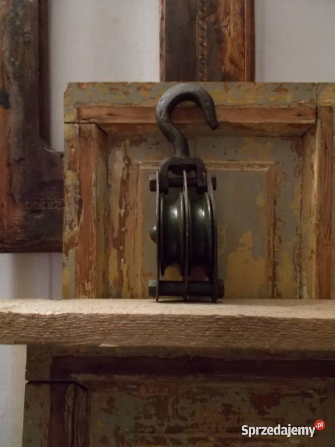 Stary Stalowy BlokButelkowa ZieleńVintage