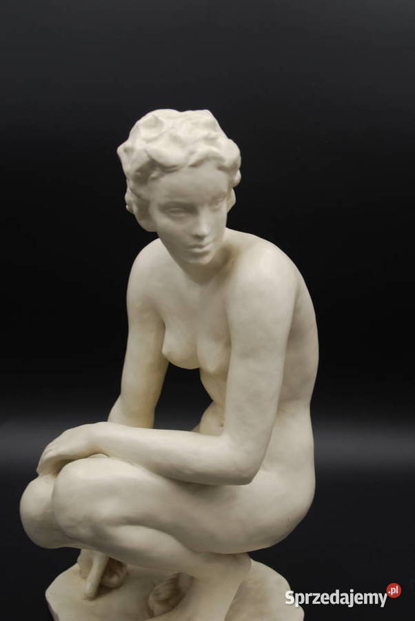 Rosenthal figura Kucająca proj Fritz Klimsch Poznań