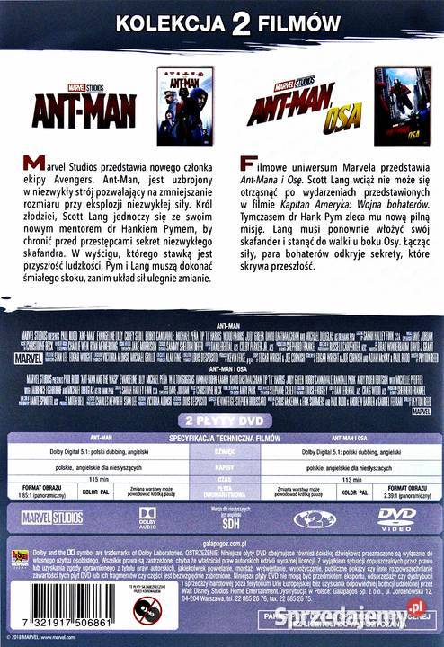 ANTMAN KOLEKCJA 2 FILMÓW Filmy wielkopolskie