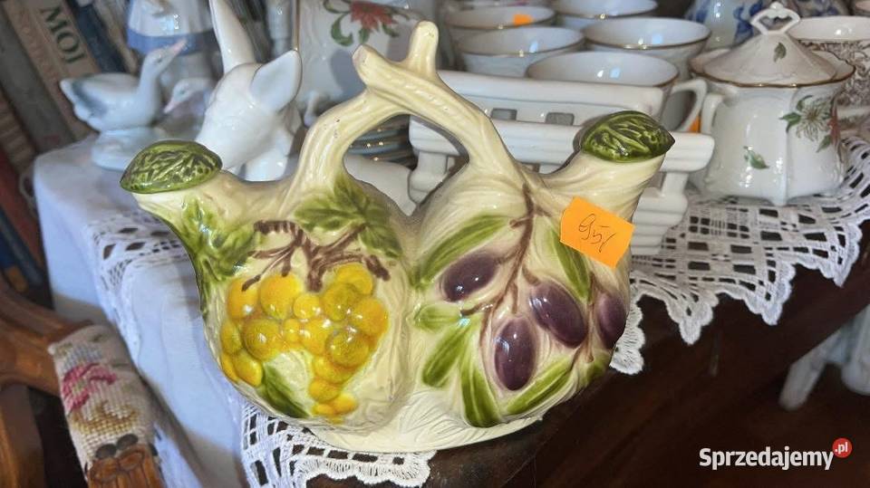 Pojemnik Karafka Majolika Syg Italy ARS wycisk w Porcelana i szkło Gdańsk