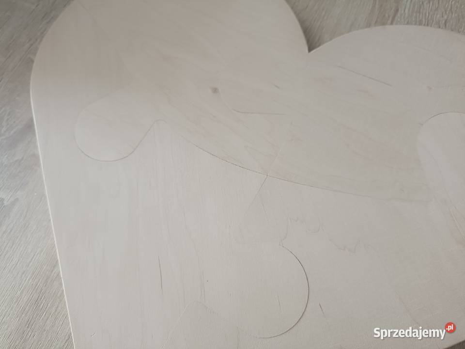 Drewniana dekoracja w kształcie serca Kwidzyn sprzedam