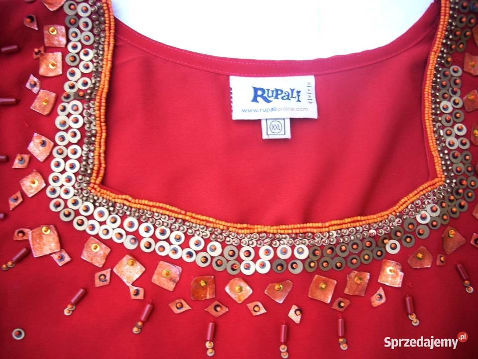 Elegancka Zdobiona Sukienka Tunika 46 48 Nowy Sącz