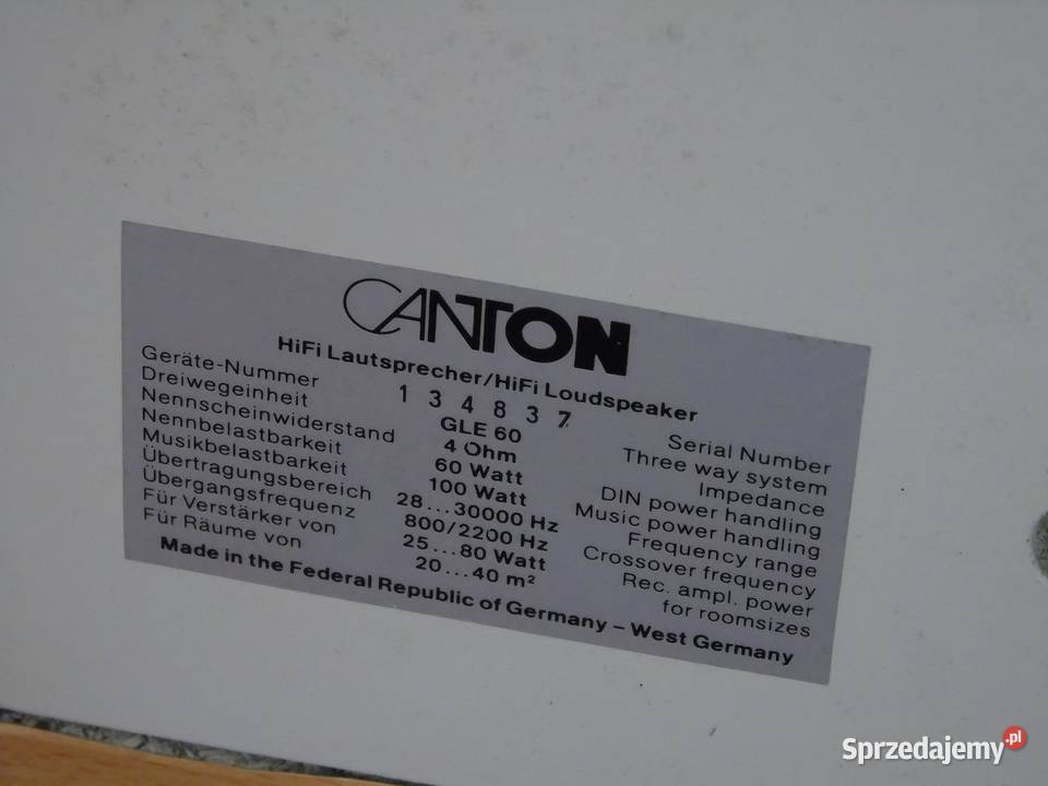Kolumny Canton GLE60 świetne stereo WYSYŁKA Elektronika Jasło