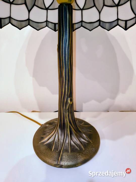 Lampa witrażowa stołowa nocna Tiffany Zaręba