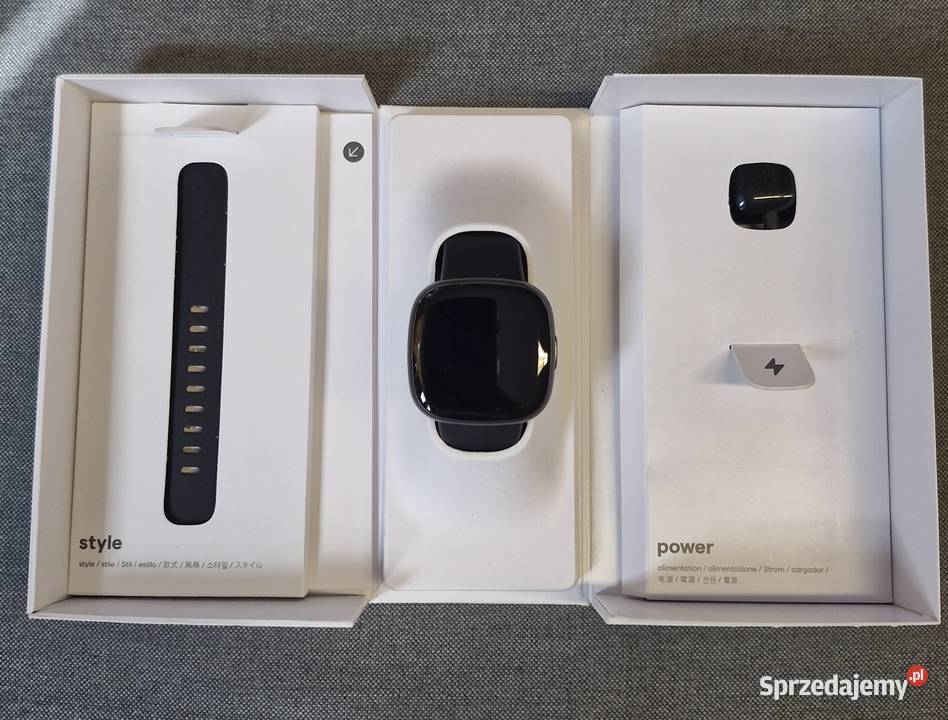 Smartwatch Fitbit by Google Versa 4 czarny Zegarki Rzeszów sprzedam