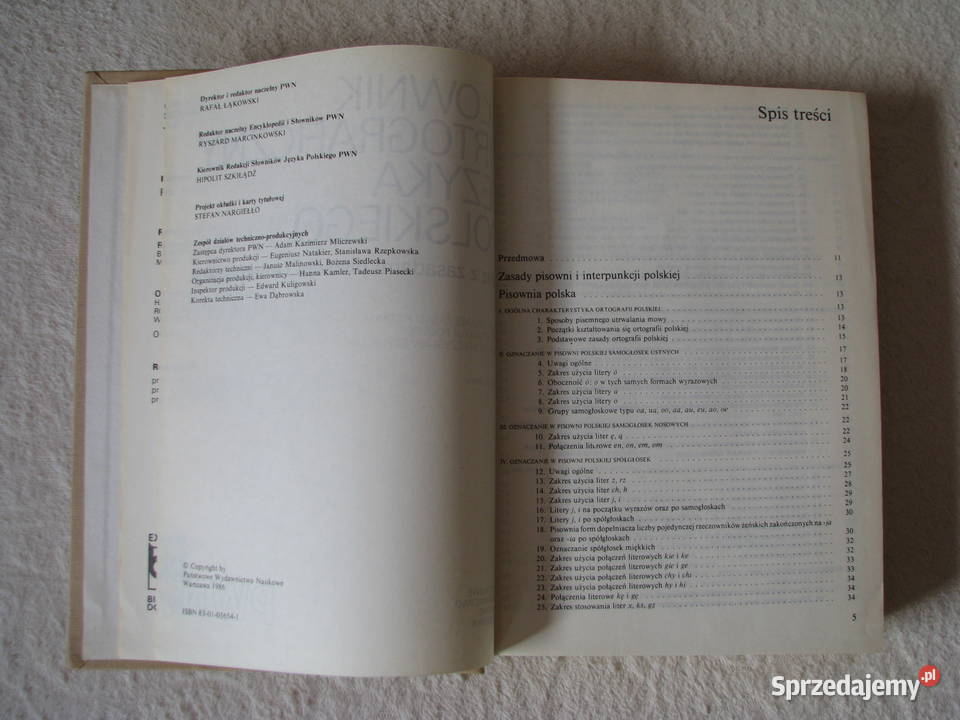 Słownik ortograficzny języka polskiego PWN małopolskie Brzegi sprzedam