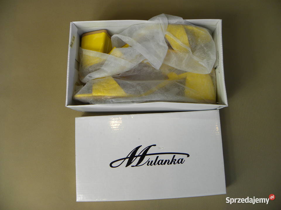 Nowe żółte sandały damskie skóra ekologiczna Legnica