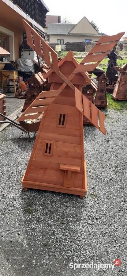 Wiatrak ogrodowy drewniany Pozostałe Jordanów