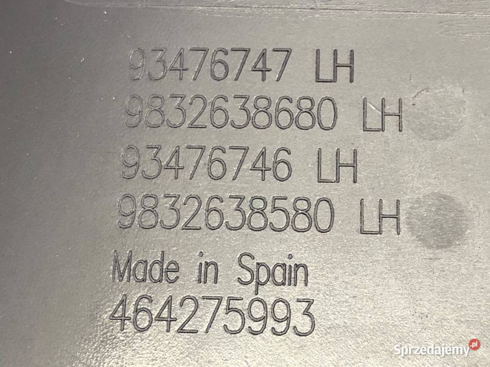 BOCZEK DRZWI LEWY PRZÓD OPEL CORSA F Hatchback