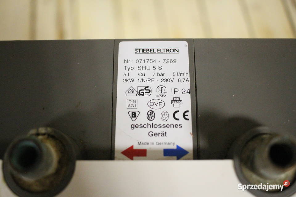 Podrzewacz premium do wody Stiebel Eltron SHU 5 śląskie Pszczyna