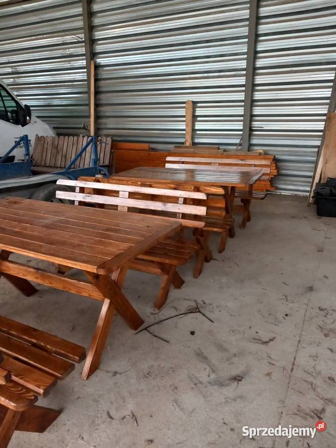 Komplet mebli ogrodowych 80cm Stoły
