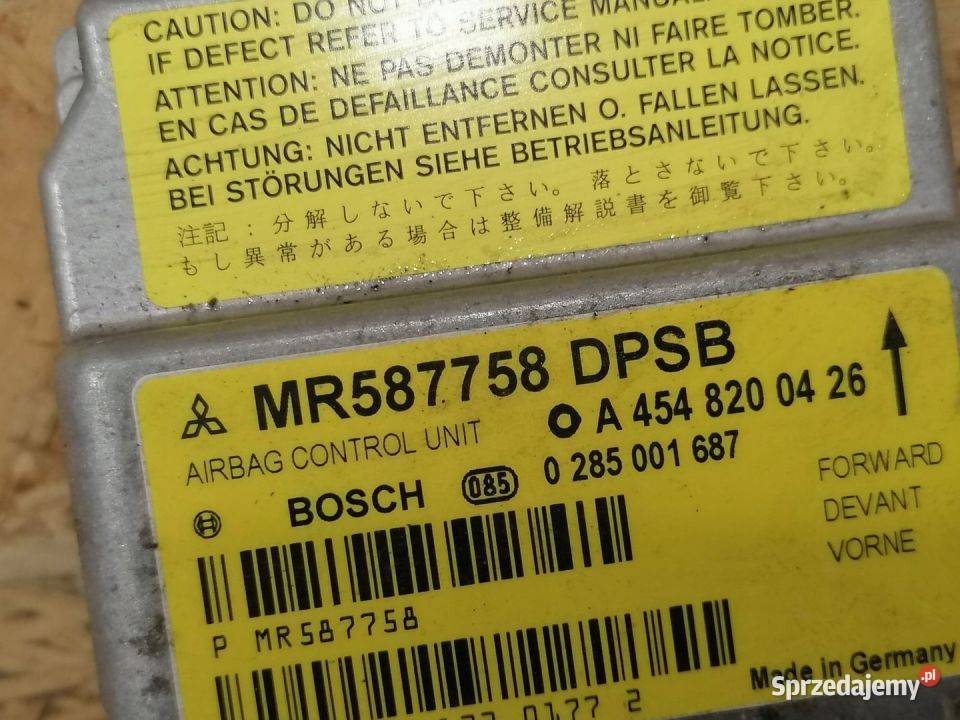 Sensor Moduł Poduszek Airbag Smart Forfour 454 osobowe Pleszew