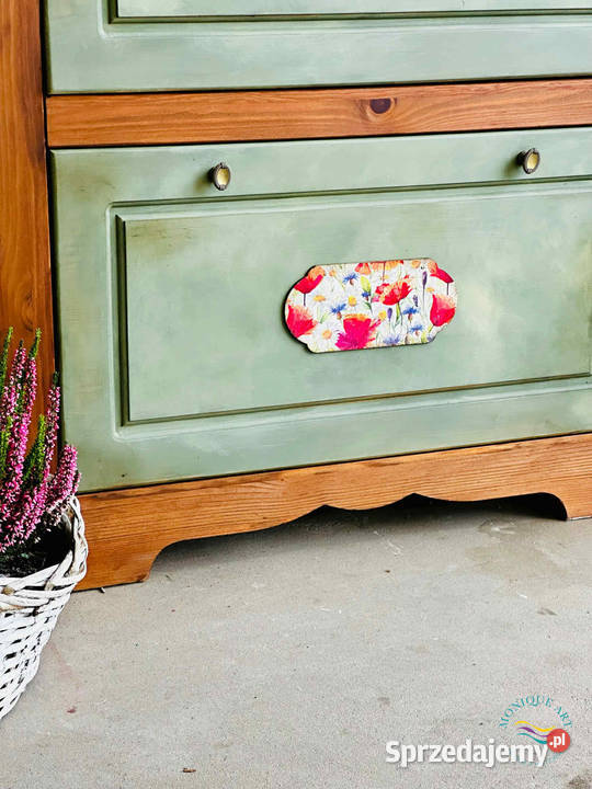 Szafka na buty ręcznie malowana sielska Na buty Jelcz-Laskowice