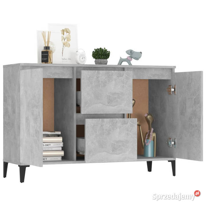 Szafka szarość betonu 104x35x70 materiał mazowieckie Warszawa