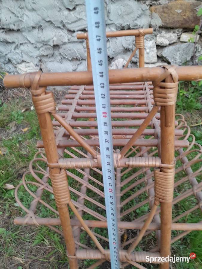 Gazetownik pleciony wiklinowy wiklina używany do Dąbrowa Górnicza sprzedam