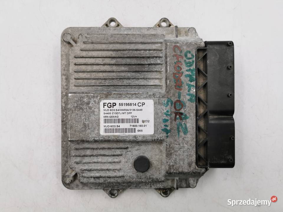 Sterownik Silnika Opel Corsa D 13 CDTI 55195814 osobowe Wyszków