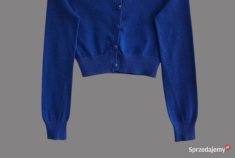 Damskie granatowe bolerko z długim rękawem małopolskie Chrzanów