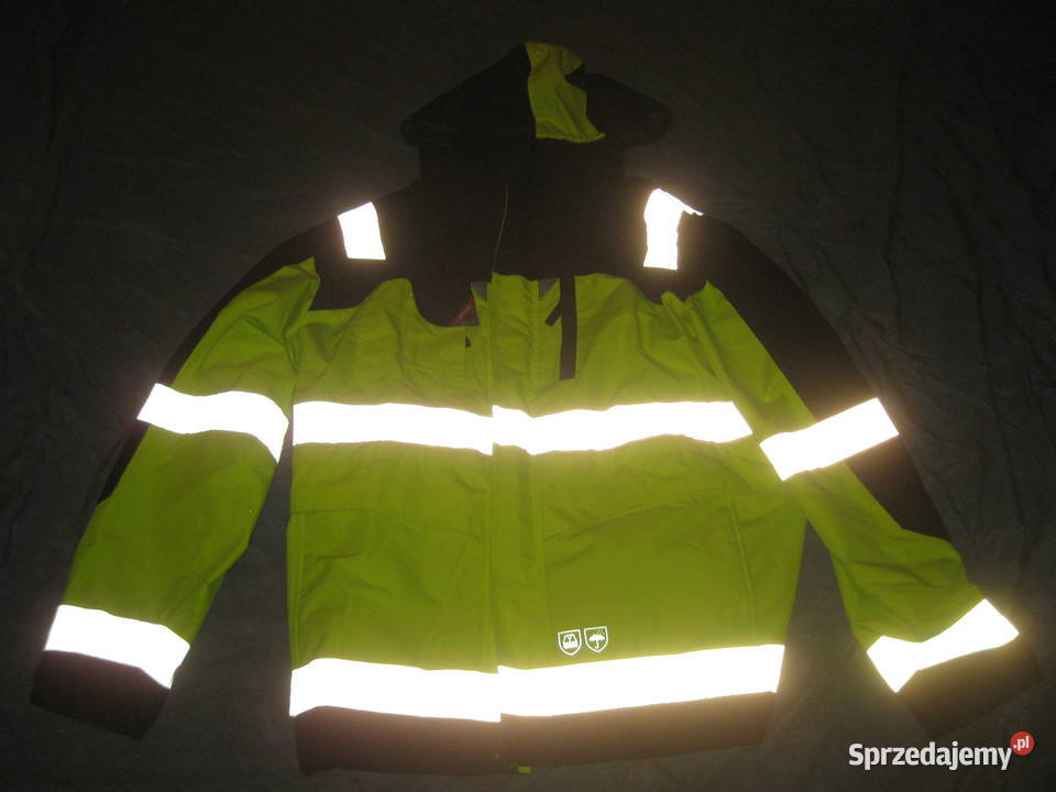 Kurtka wodoodporn Widoczna żółta odblaskowa Żary