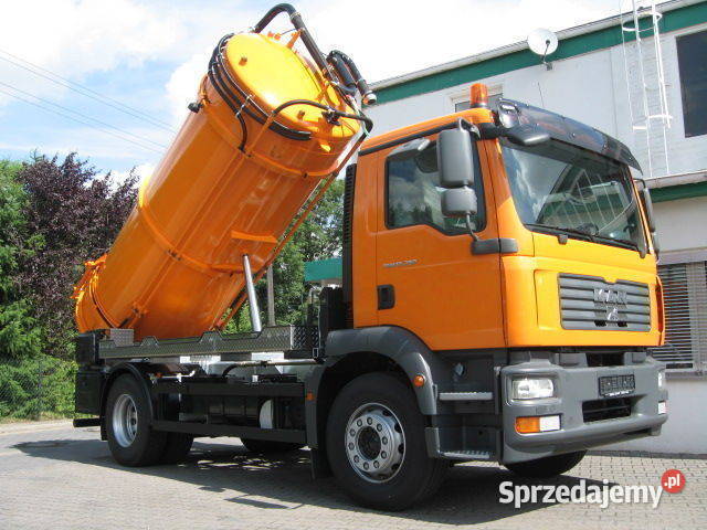 MAN 18480 samochód specjalny 2014 zbiornik 12m3 reflektory ksenonowe sprzedam