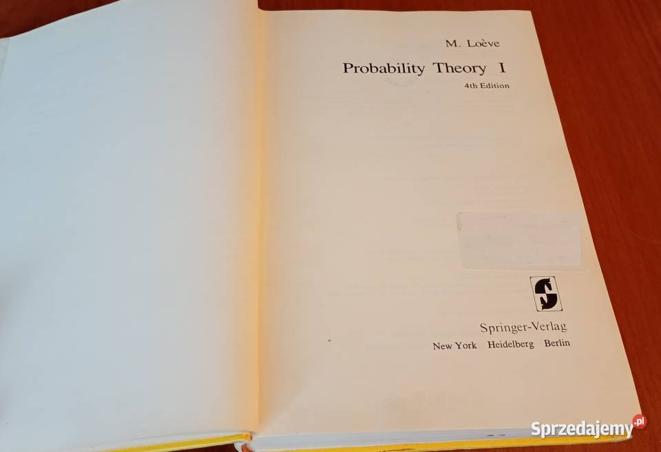 Probability theory 1 Loeve Graduate Texts in pomorskie Gdańsk