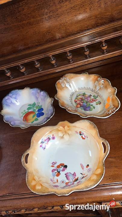 Patera z opalizowanej porcelany Syg Sile Gdańsk