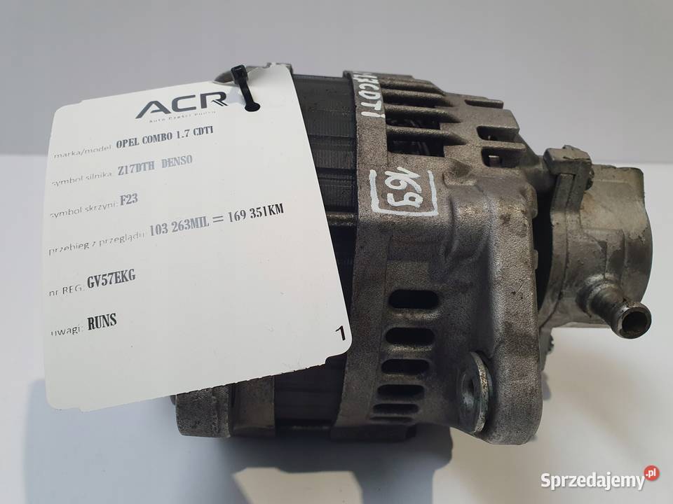 ALTERNATOR Opel Combo C 17 CDTI pompa vacum Chełm