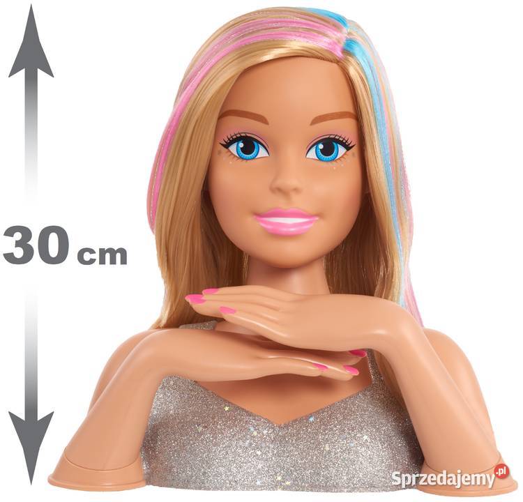 Barbie Głowa do Czesania Stylizacji Brokatowe Lalki i akcesoria Mogilany