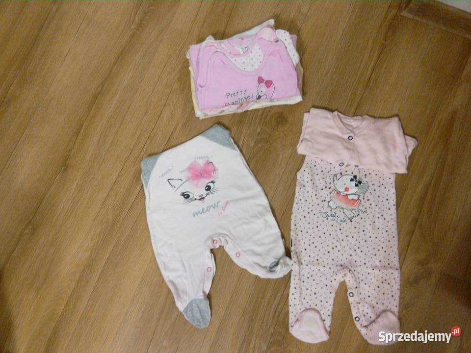 MEGA PAKA WYPRAWKA firmowe ubranka w 56 62 dziewczynka Komplety i zestawy Działdowo sprzedam
