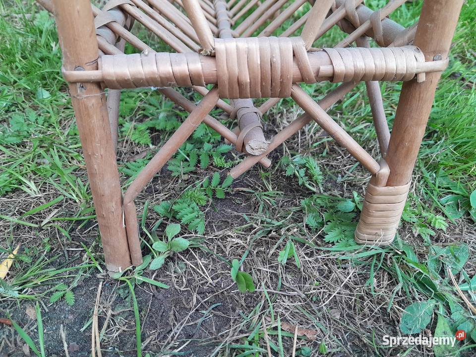 Gazetownik pleciony wiklinowy wiklina używany do Dąbrowa Górnicza