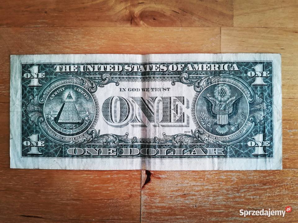 Banknot 1 USD seria 1977 Numizmatyka mazowieckie Ząbki