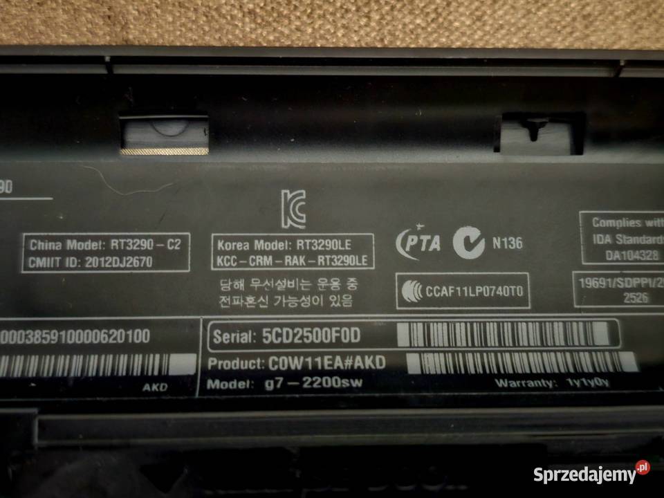 Laptop HP Pavilion G7 HP/Compaq Toruń